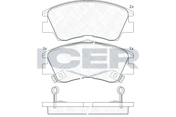 Brake Pad Set, disc brake 140701