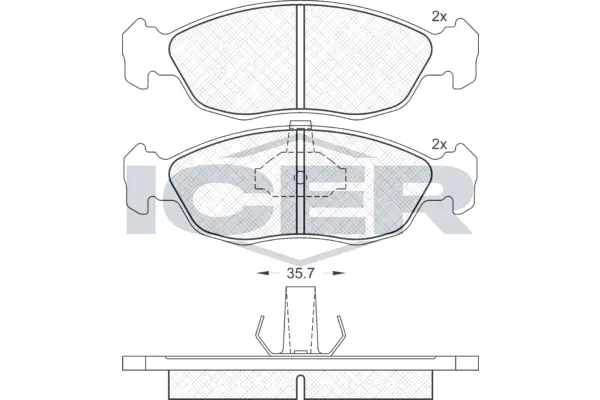 Brake Pad Set, disc brake 181121