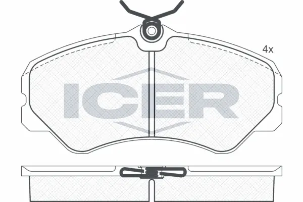 Brake Pad Set, disc brake 140783