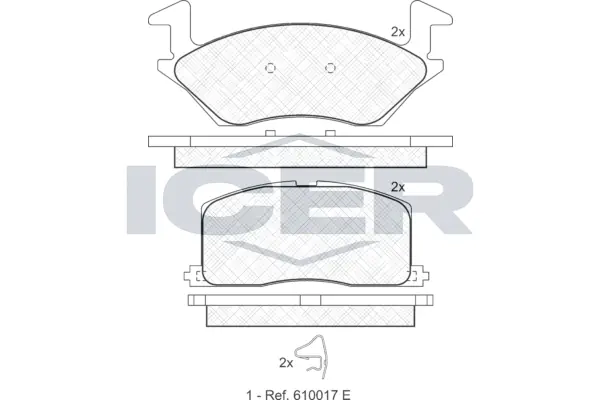 Brake Pad Set, disc brake 180888