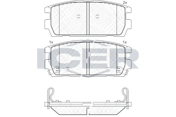 Brake Pad Set, disc brake 181615