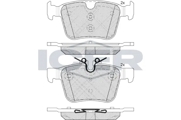 Brake Pad Set, disc brake 182232