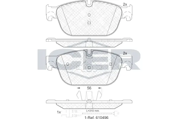 Brake Pad Set, disc brake 181969