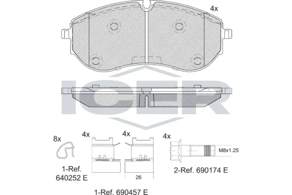 Brake Pad Set, disc brake 142395