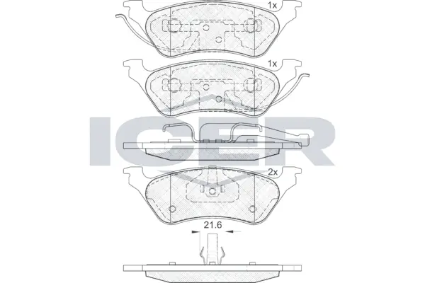 Brake Pad Set, disc brake 181564
