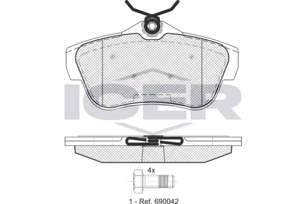 Brake Pad Set, disc brake 141823