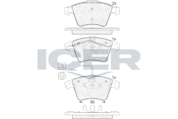 Brake Pad Set, disc brake 181778