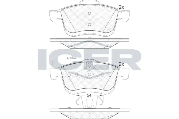 Brake Pad Set, disc brake 181903