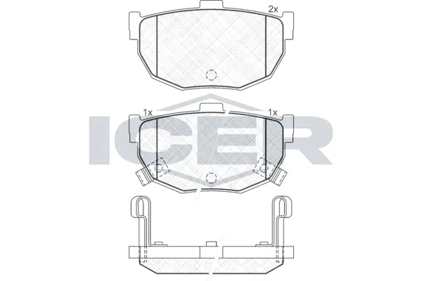 Brake Pad Set, disc brake 181144