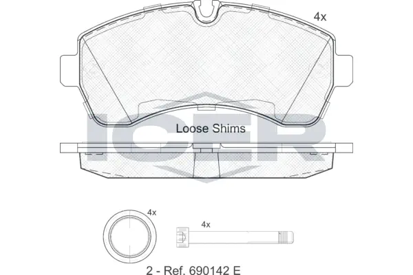 Brake Pad Set, disc brake 141785