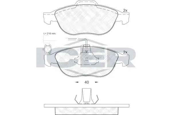 Brake Pad Set, disc brake 181446