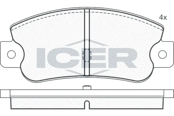 Brake Pad Set, disc brake 180490