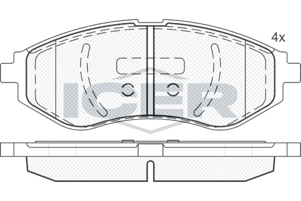 Brake Pad Set, disc brake 181566