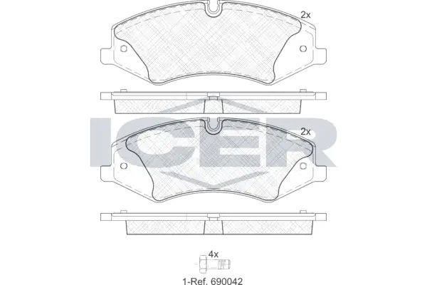 Brake Pad Set, disc brake 181957