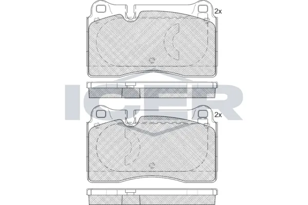Brake Pad Set, disc brake 181791-203
