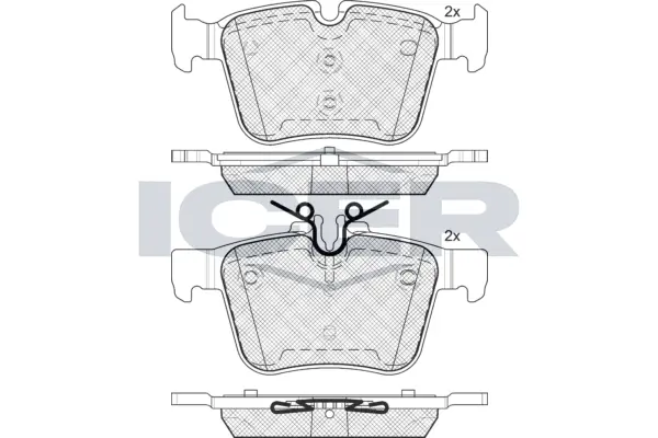 Brake Pad Set, disc brake 182214