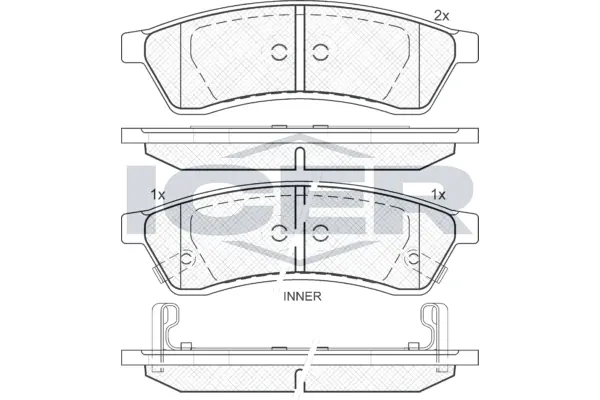 Brake Pad Set, disc brake 181930