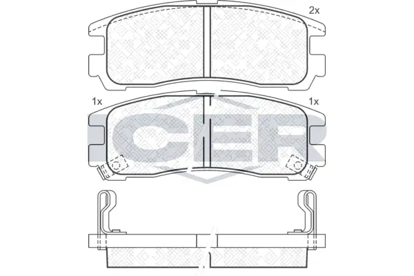 Brake Pad Set, disc brake 141192