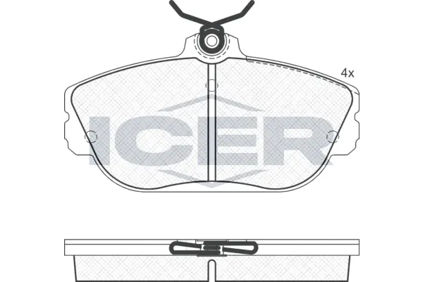 Brake Pad Set, disc brake 181506