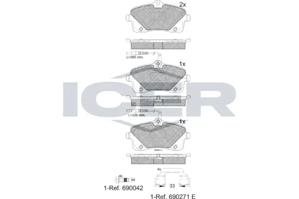 Brake Pad Set, disc brake 182024