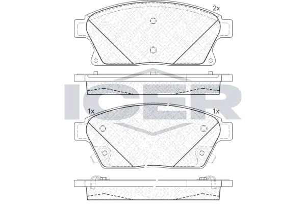 Brake Pad Set, disc brake 181939