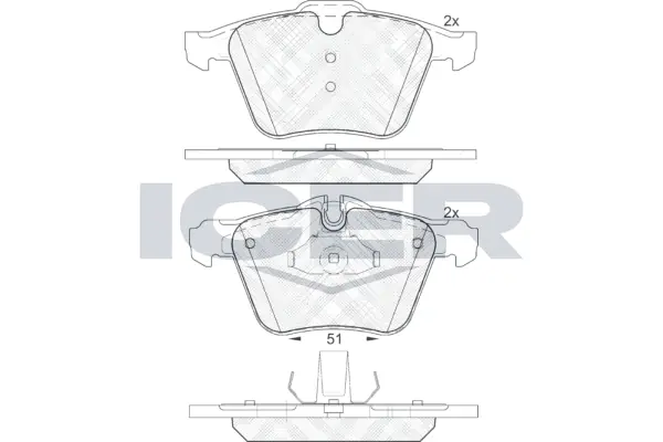 Brake Pad Set, disc brake 181902