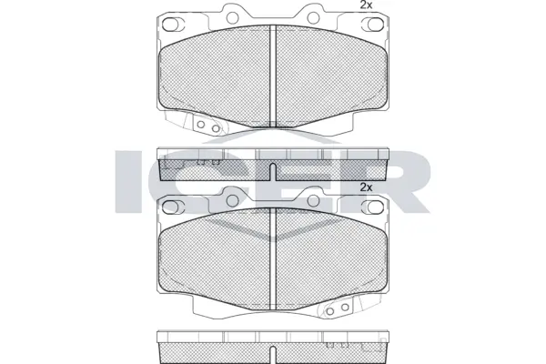 Brake Pad Set, disc brake 181781