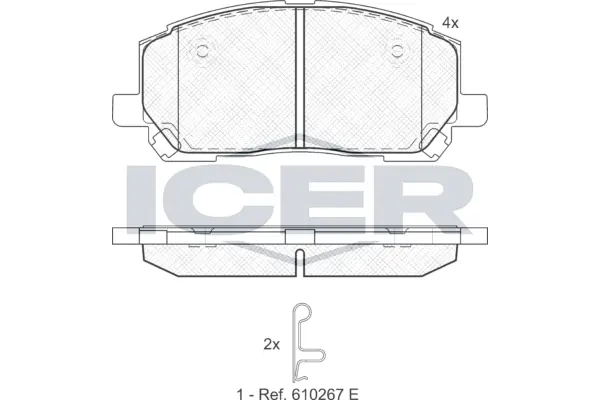 Brake Pad Set, disc brake 181705