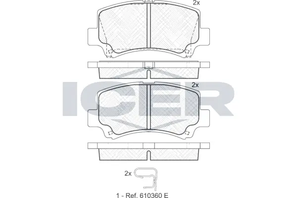 Brake Pad Set, disc brake 181589