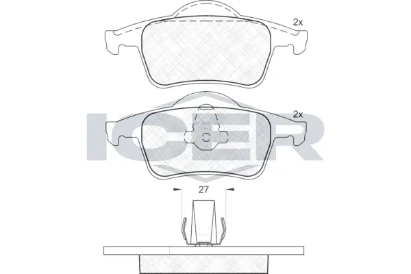 Brake Pad Set, disc brake 181298