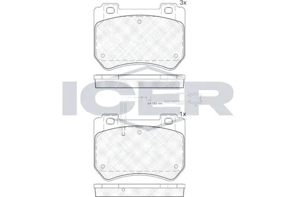 Brake Pad Set, disc brake 181932