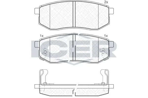Brake Pad Set, disc brake 181721
