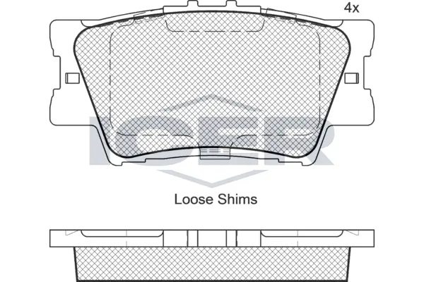 Brake Pad Set, disc brake 181761