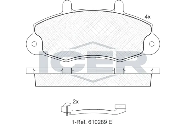 Brake Pad Set, disc brake 140896-203