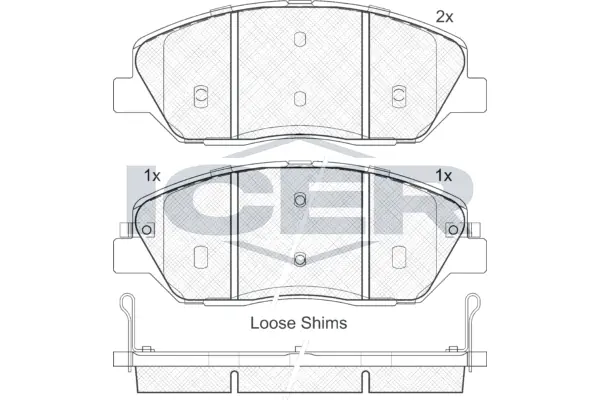 Brake Pad Set, disc brake 181828