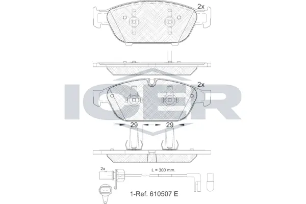 Brake Pad Set, disc brake 181993