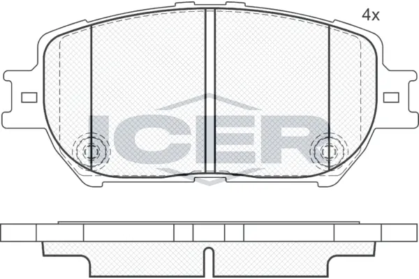 Brake Pad Set, disc brake 181689