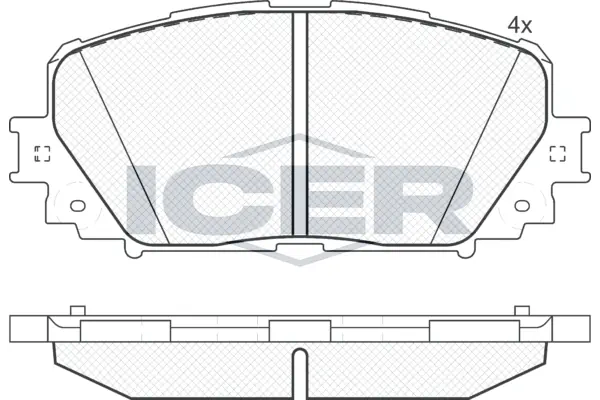 Brake Pad Set, disc brake 181898