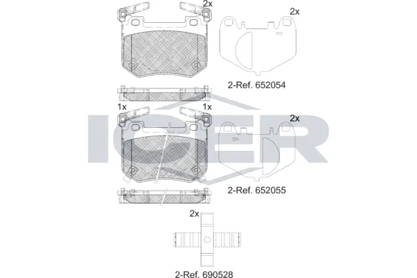 Brake Pad Set, disc brake 182396