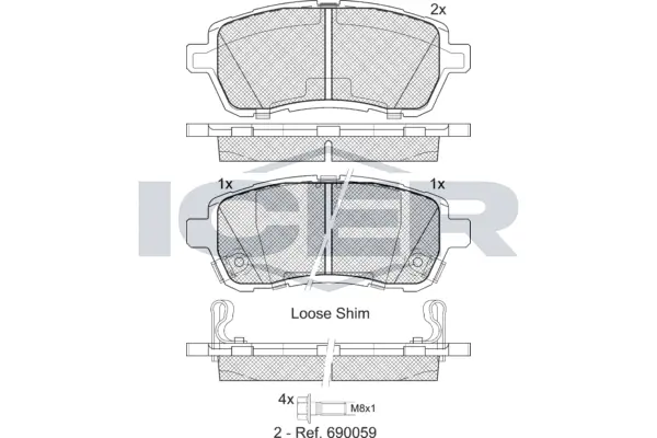 Brake Pad Set, disc brake 181881