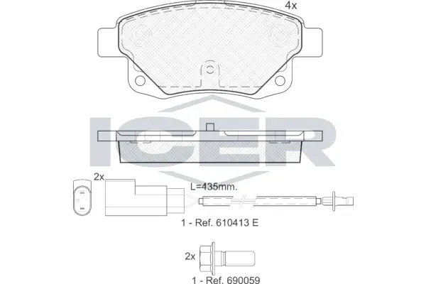 Brake Pad Set, disc brake 141794