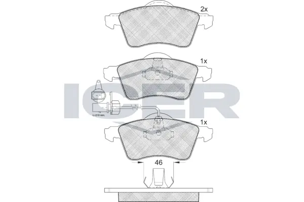 Brake Pad Set, disc brake 141320