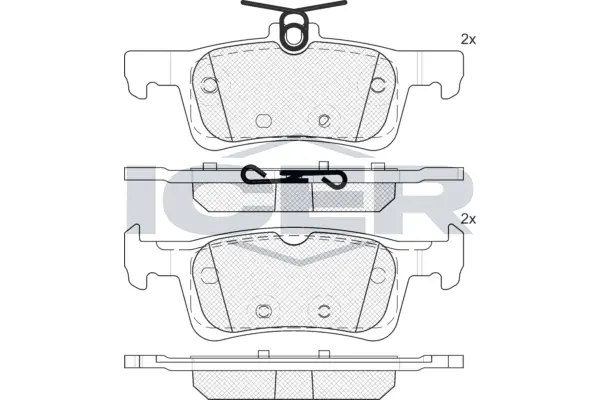 Brake Pad Set, disc brake 182174