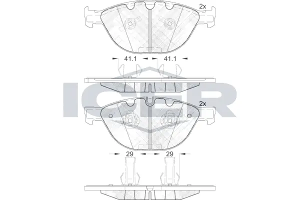 Brake Pad Set, disc brake 181972