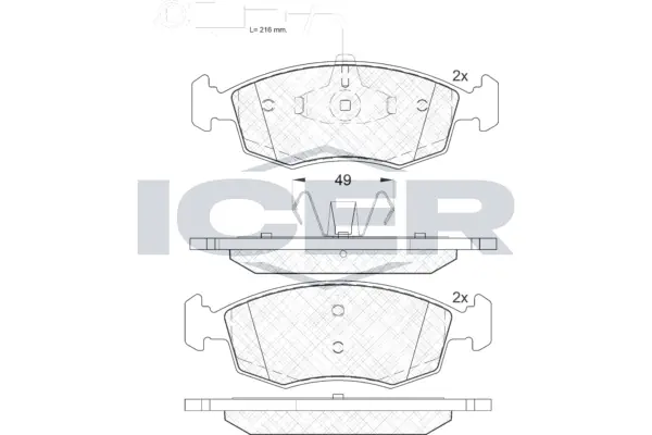 Brake Pad Set, disc brake 182033
