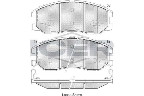 Brake Pad Set, disc brake 181798