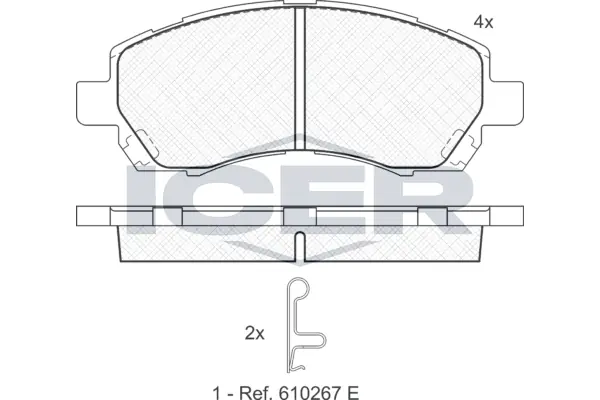 Brake Pad Set, disc brake 181318