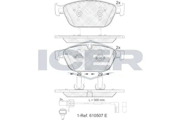Brake Pad Set, disc brake 181994
