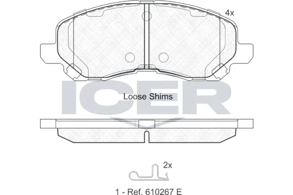 Brake Pad Set, disc brake 181806
