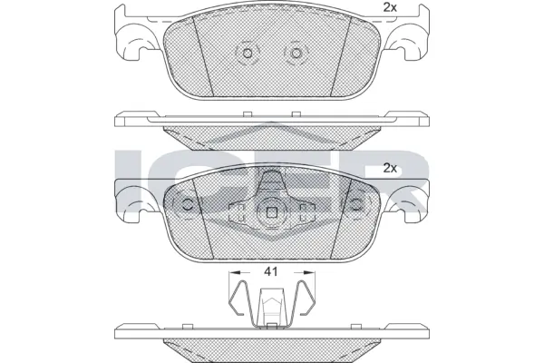 Brake Pad Set, disc brake 182274